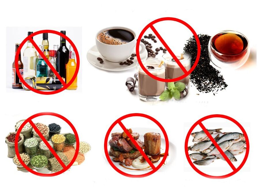 alimentos prohibidos para la gota