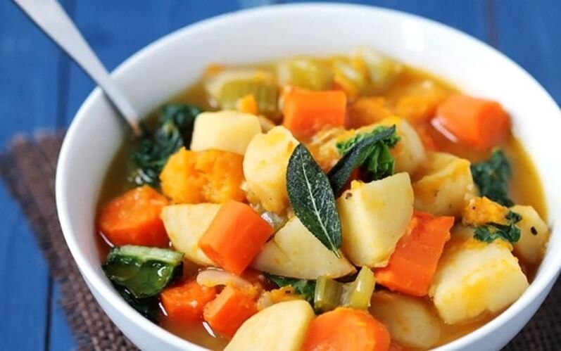 estofado de verduras con pancreatitis