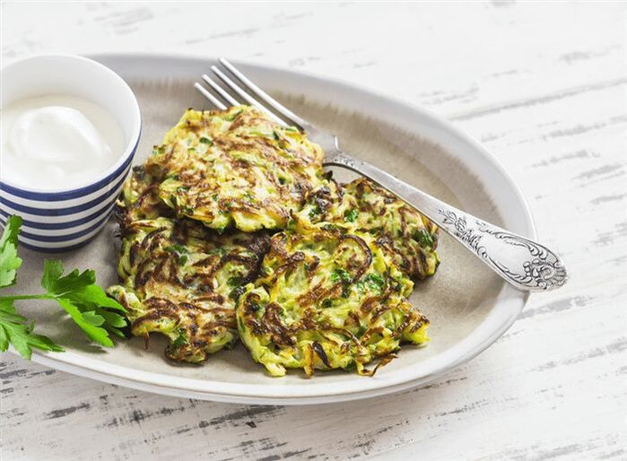 Panqueques de zucchini
