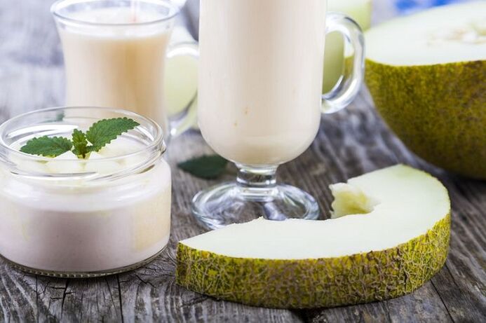 yogur con melón para adelgazar