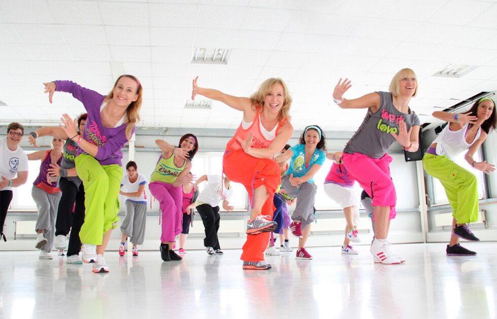 Zumba para reducir el exceso de calorías