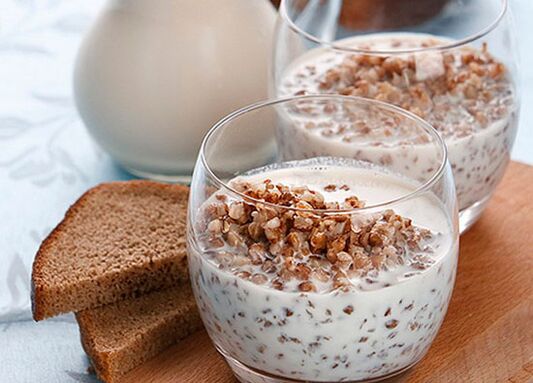 gachas de alforfón con kéfir para adelgazar